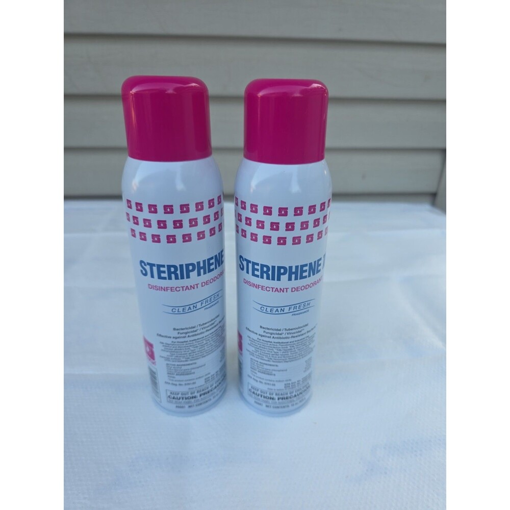 2 Cans Spartan Steriphene II Disinfectant Deodorant Clean Fresh Fragrance 15 oz